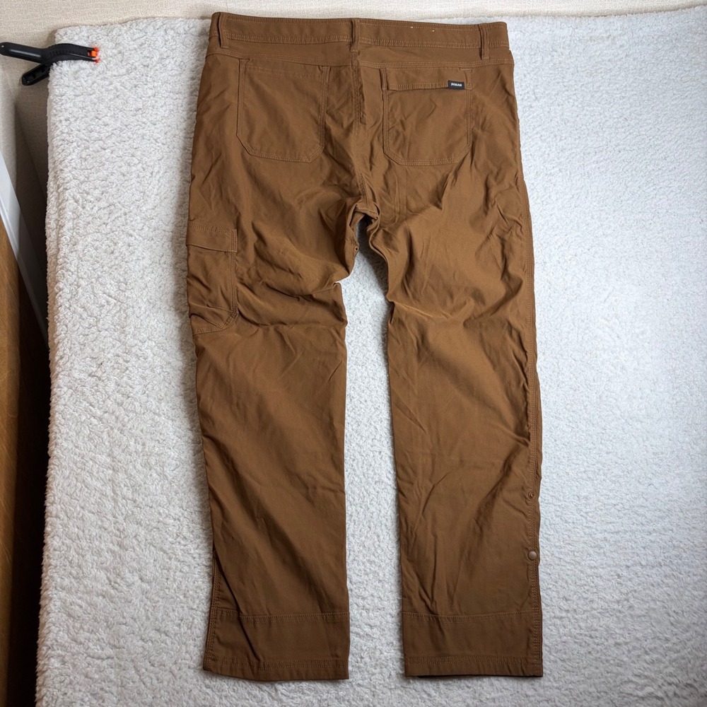 Prana Mens zion Slim Fit Cargo Pants Brown 40x32 Hiking Outdoor climbing